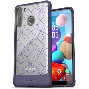Galaxy A21 Muse Case Purple/Clear
