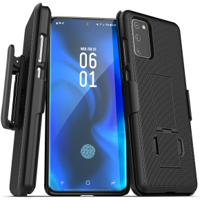 Galaxy S20 Duraclip Case and Holster Black