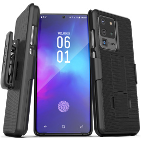 Galaxy S20 Ultra Duraclip Case and Holster Black