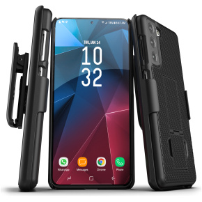 Galaxy S21 Duraclip Case and Holster Black