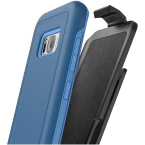 Galaxy S8 Rebel Case And Holster Blue