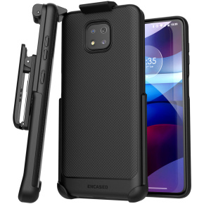 Moto G Power 2021 Thin Armor Case With Belt Clip Holster