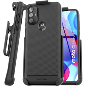 Moto G Power 2022 Thin Armor Case with Belt Clip Holster