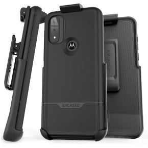 Moto G Pure Rebel Case with Belt Clip Holster Black