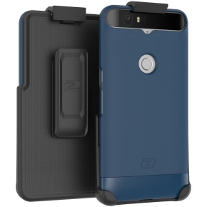 Nexus 6p Slimshield Case And Holster Blue