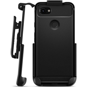 Pixel 3a Spigen Rugged Armor Holster Black