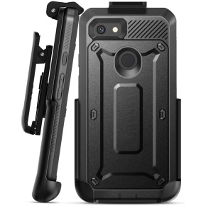 Pixel 3a XL Supcase  Unicorn Beetle Pro Rugged Holster Black