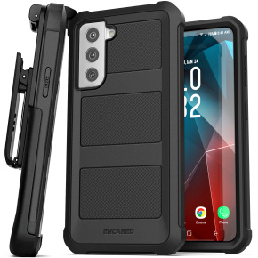 Samsung Galaxy S21 FE Falcon Shield Case with Belt Clip Holster (Screenless)