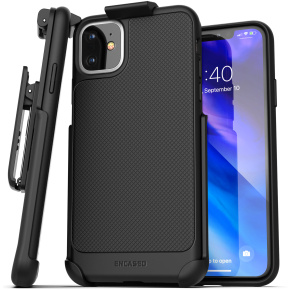 iPhone 11 Thin Armor Case and Holster Black
