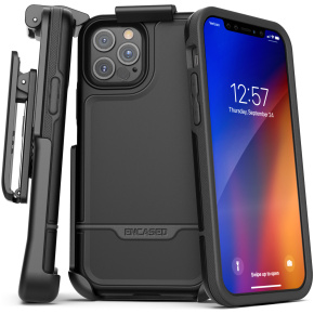 iPhone 12 Pro Max Rebel Case And Holster Black