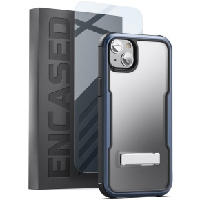 iPhone 14 Exos Armor Case in Blue with Screen Protector