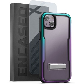 iPhone 14 Exos Armor Case in Purple with Screen Protector