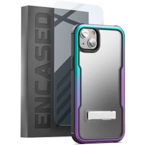 iPhone 14 Plus Exos Armor Case in Purple with Screen Protector