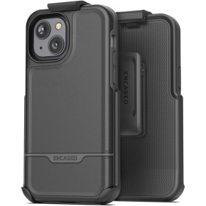 iPhone 14 Plus Rebel Case in Black with Belt Clip Holster