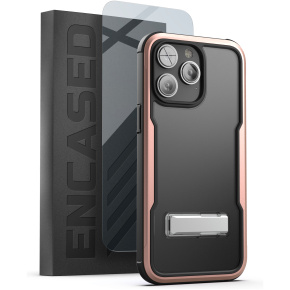 iPhone 14 Pro Exos Armor Case in Rose Gold with Screen Protector