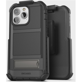iPhone 14 Pro Falcon Shield Case in Black with Belt Clip Holster