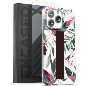 iPhone 14 Pro Loop Case in Maroon Vine with Screen Protector