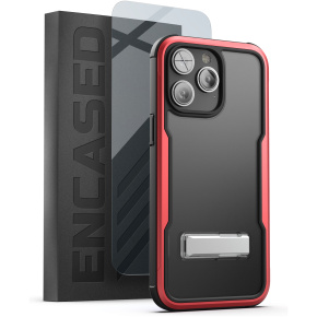iPhone 14 Pro Max Exos Armor Case in Red with Screen Protector