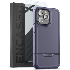 iPhone 14 Pro Max Rebel Case in Purple with Screen Protector