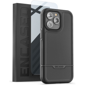 iPhone 14 Pro Rebel Case in Black with Screen Protector