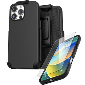 iPhone 16 Pro Max Silicone Magsafe Case with Belt Clip Holster