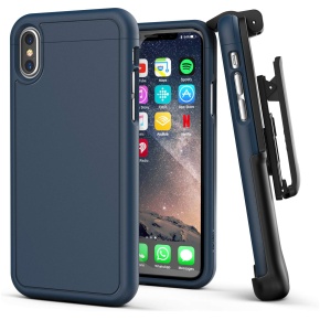 iPhone XS Max Slimshield Case And Holster Blue